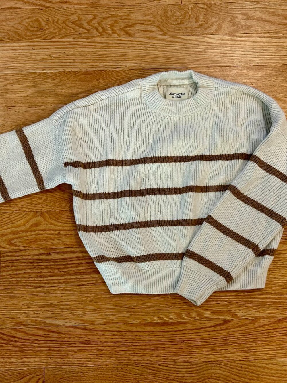 Abercrombie & Fitch Striped Fall Mock Neck Sweater - Size S